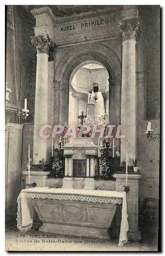 Cartes postales Orleans Eglise St Paul Statue de Notre Dame des miracles