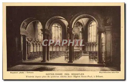 Cartes postales Orleans Notre Dame des miracles