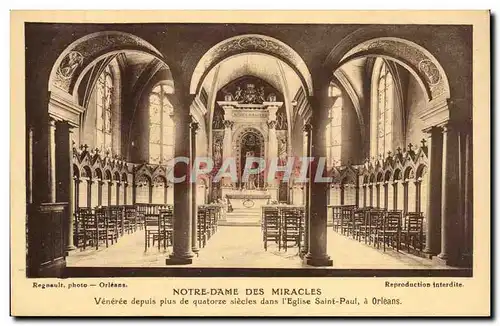 Cartes postales Orleans Notre Dame des miracles