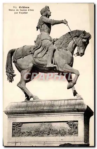 Ansichtskarte AK Orleans Statue de Jeanne d&#39arc par Foyatier