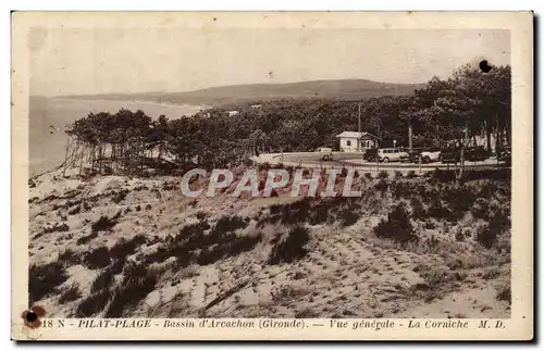 Ansichtskarte AK Pilat Plage Bassin d&#39Arcachon Vue generale La corniche