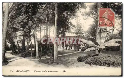 Cartes postales Arcachon Vue au jardin Mauresque