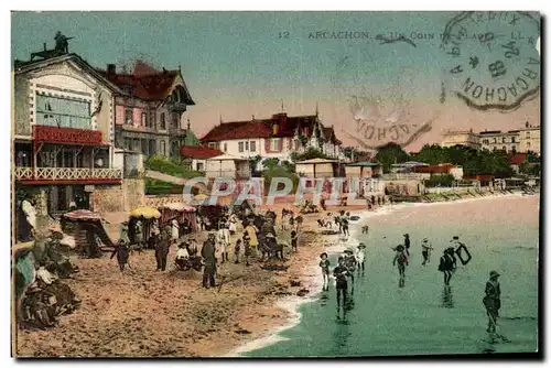 Cartes postales Arcachon Un coin de plage