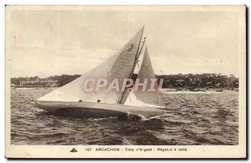 Arcachon Cartes postales Regates a voile