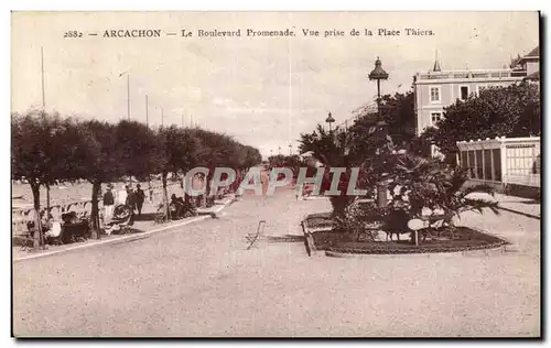 Arcachon Ansichtskarte AK Le boulevard promenade Vue prise de la place Thiers