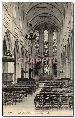 Cartes postales Blois La cathedrale Interieur