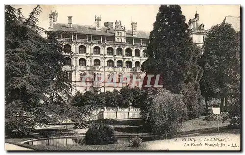 Cartes postales Blois Chateau Le chateau La facade Francois 1er