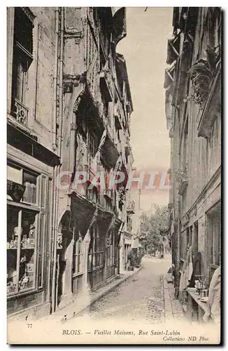 Cartes postales Blois Vieilles maisons Rue Saint Lubin