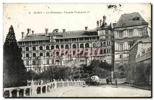 Cartes postales Blois Le chateau Facade Francois 1er