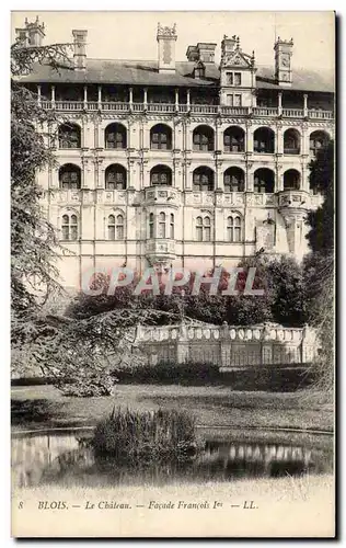 Cartes postales Blois Le chateau Facade Francois 1er