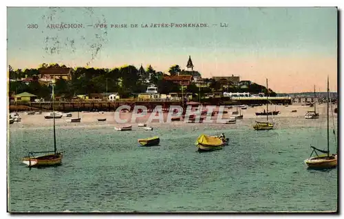 Arcachon Ansichtskarte AK Vue prise de la jetee promenade