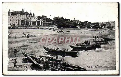 Arcachon Cartes postales Vue de la plage et le casino