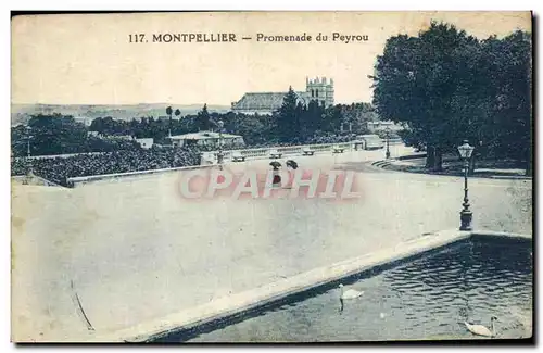 Montpellier Cartes postales Promenade du Peyrou