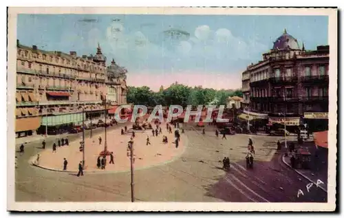 Montpellier Cartes postales Place de la Comedie