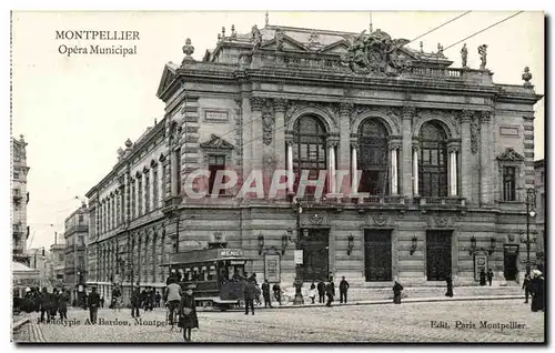 Montpellier Cartes postales Opera municipal