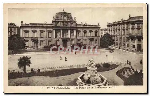 Montpellier Cartes postales la place de la prefecture