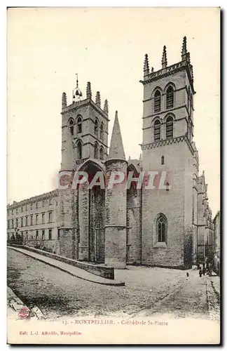 Montpellier Cartes postales Cathedrale St Pierre