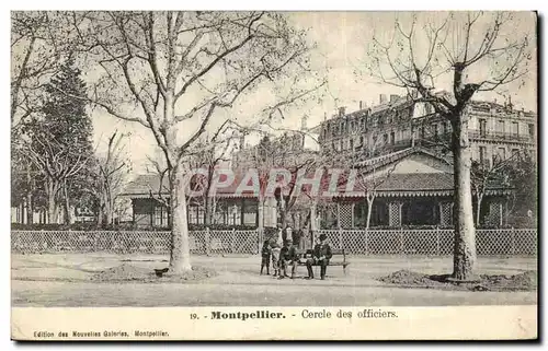 Montpellier Cartes postales Cercle des officiers