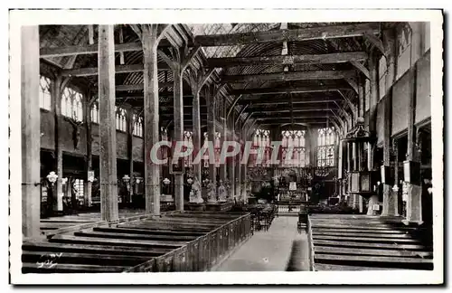 Cartes postales Honfleur Interieur de l&#39eglise Sainte Catherine
