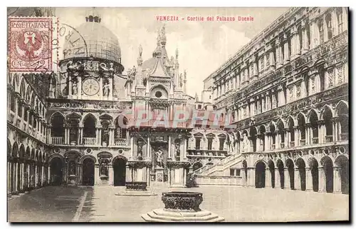 Ansichtskarte AK italie Italia Venezia Cortile del Palazzo Ducale