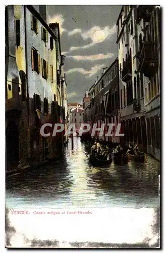 Cartes postales Italie italia Venezia Canale attiguo al canal Grande