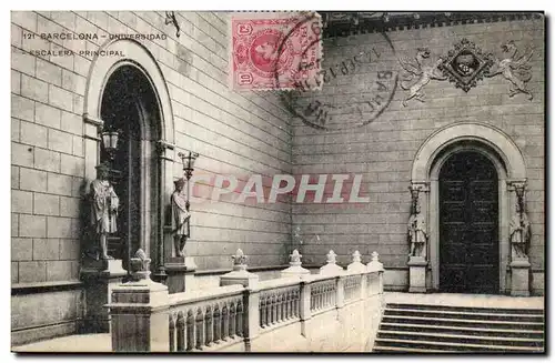 Cartes postales Espagne Espana Spain Barcelona Universidad Escalera principal