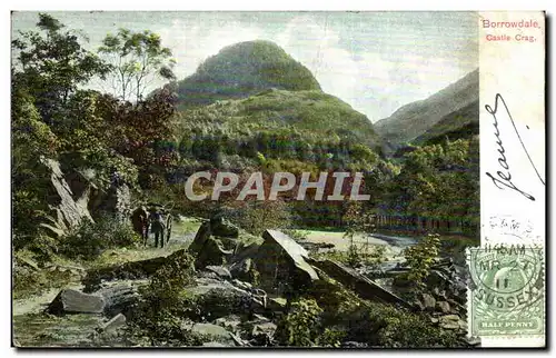 Cartes postales Borrowdale Castle Crag