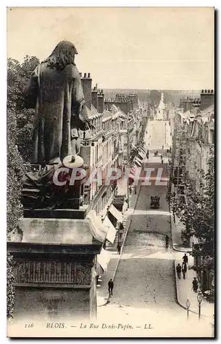 Cartes postales Blois La rue Denis Papin