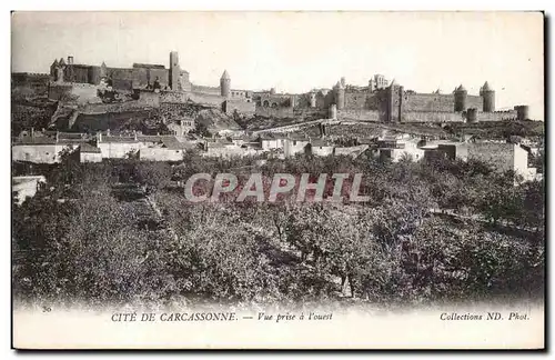 Cartes postales Carcassonne Vue prise a l&#39ouest