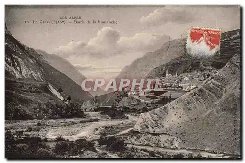 Cartes postales Les Alpes La Grave Bords de la Romanche