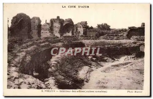 Cartes postales Frejus Interieur des arenes ( ruines romaines )