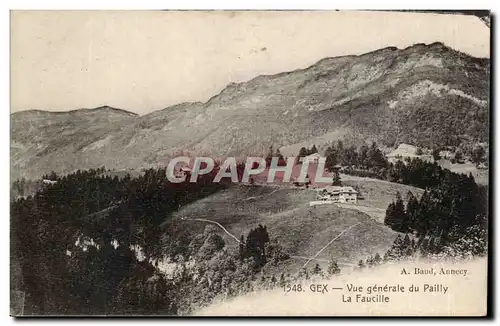 Ansichtskarte AK Gex Vue generale du Pailly La Faucille