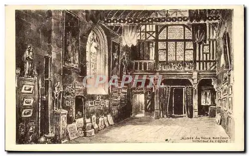 Cartes postales Musee du vieux Honfleur Interieur de l&#39eglise