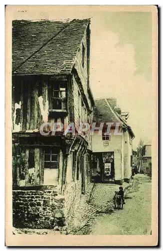 Cartes postales Honfleur Rue de l&#39horloge de bois