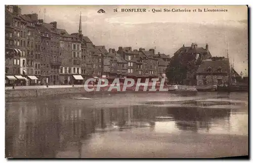 Cartes postales Honfleur Quai Ste catherine et la Lieutenance