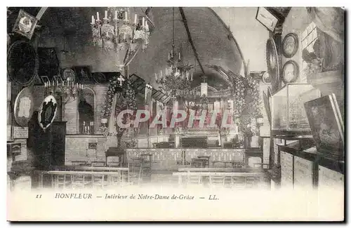 Ansichtskarte AK Honfleur Interieur de Notre Dame de Grace