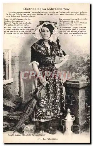 Ansichtskarte AK Legende de la lanterne La falaisienne Folklore Costume