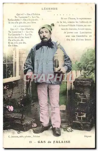 Cartes postales Legende Falaise Gas de Falaise Folklore Costume