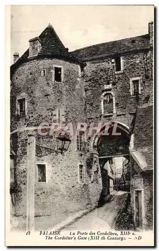 Ansichtskarte AK Falaise La porte des Cordeliers