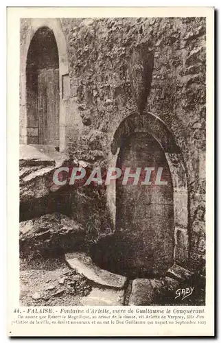 Falaise Cartes postales Fontaine d&#39Arlette mere de Guillaume le conquerant