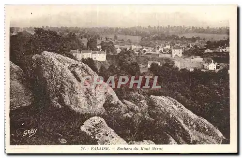 Falaise Ansichtskarte AK Rochers du Mont mirat