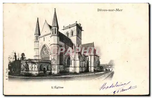 Cartes postales Dives sur mer L&#39eglise