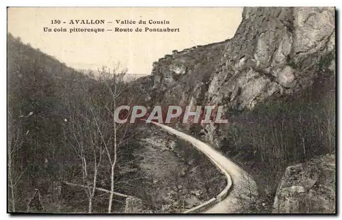 Avallon Cartes postales Vallee du Cousin Un coin pittoresque Route de pontaubert