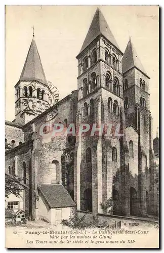 Paray le Monial Cartes postales Basilique du Sacre Coeur batie par les moines de Cluny