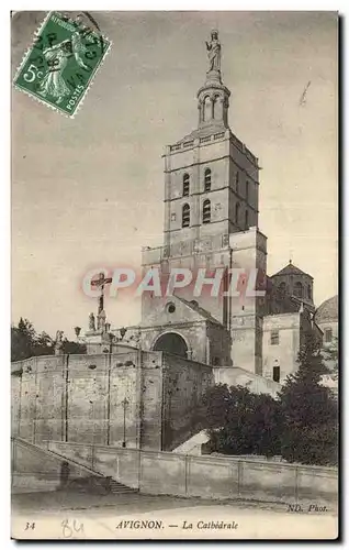 Cartes postales Avignon la cathedrale