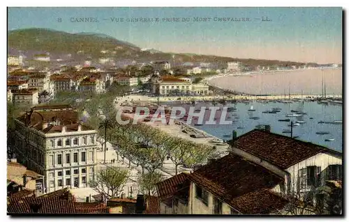 Cartes postales Cannes Vue generale prise du Mont Chevalier