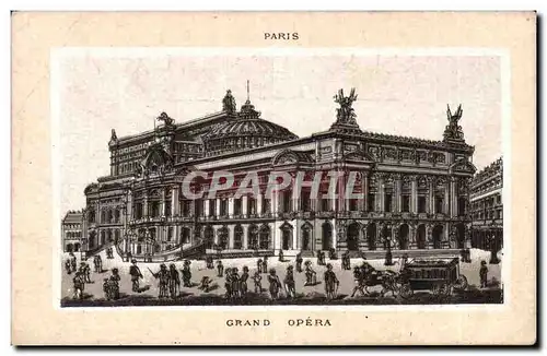 Cartes postales Paris Grand opera publicite Vrinat Place Planchat Bourges Chocolat