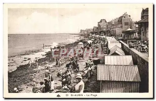 Cartes postales St Aubin sur mer La plage