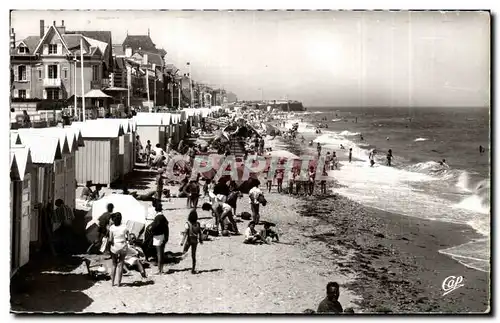 Ansichtskarte AK St Aubin sur mer La plage a l&#39heure du bain et les villas