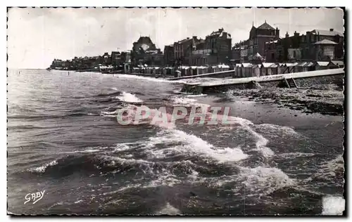 Cartes postales St Aubin sur mer La plage et les villas